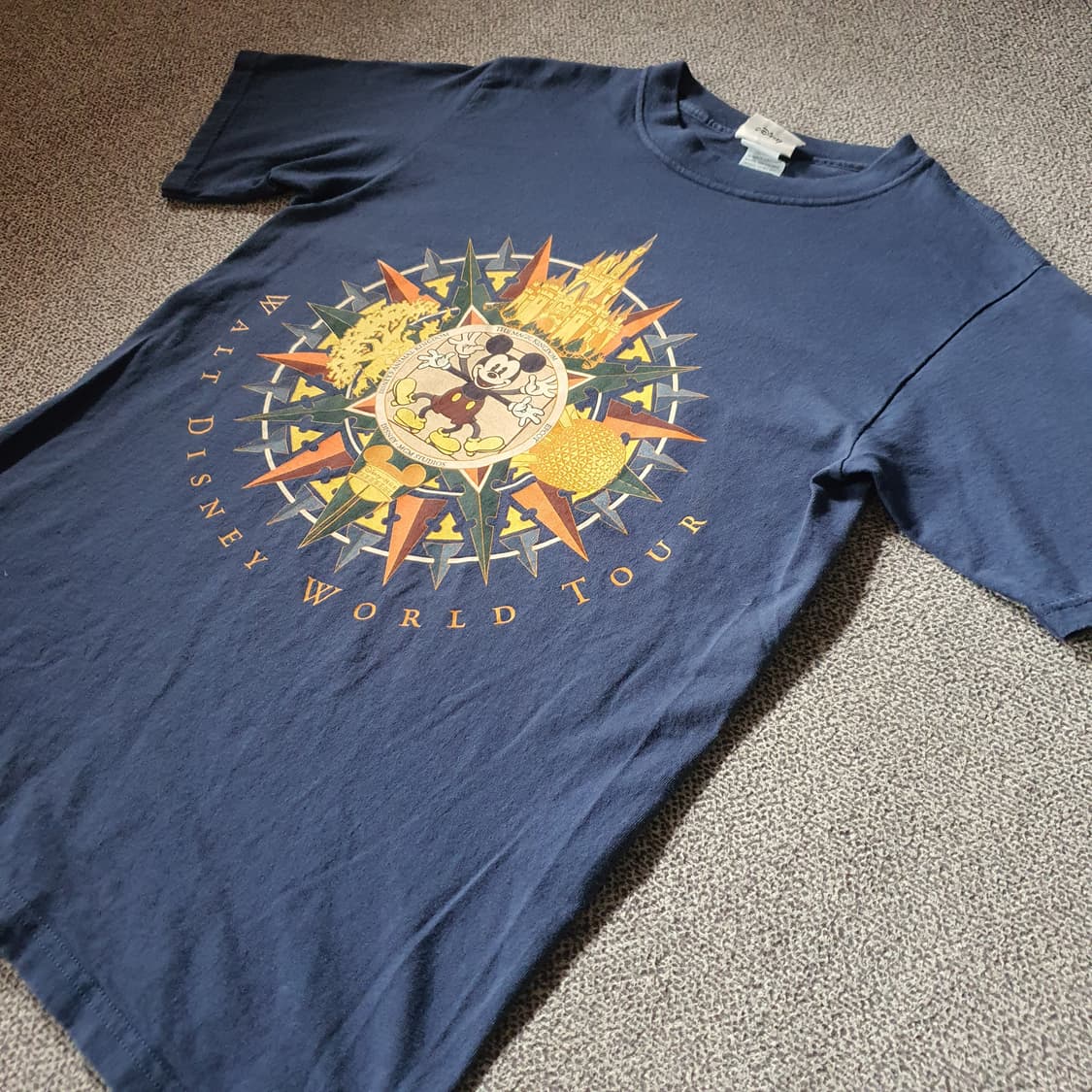 90s 월트디즈니  월드투어 미키 마우스 티셔츠 no.49 상품이미지2