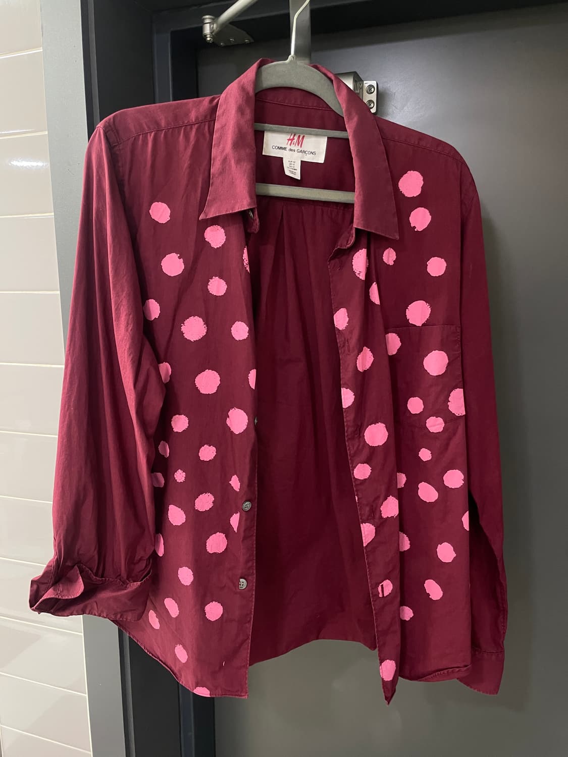 꼼데가르송 & H&M 콜라보 도트셔츠 (M) 상품이미지1