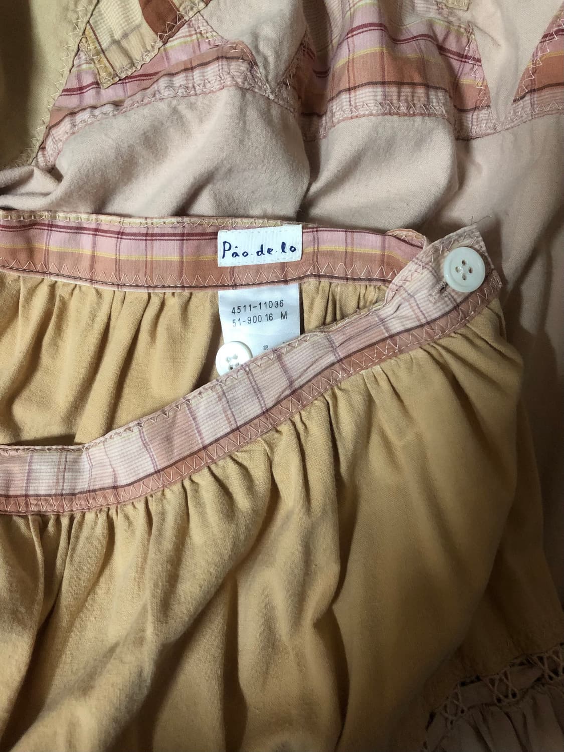 Pao·de·lo 패치워크 스커트(M) 상품이미지4