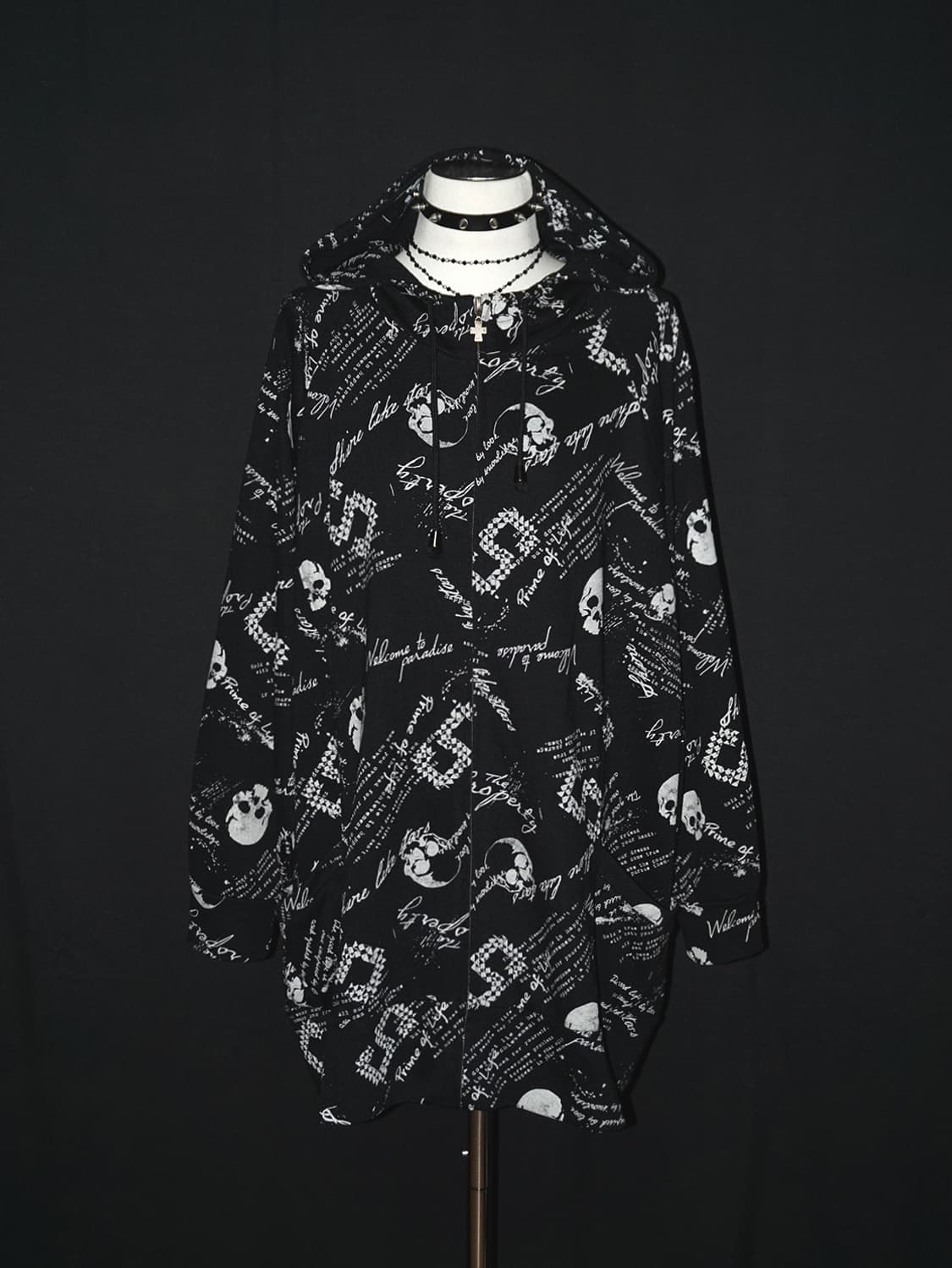 (paleo2) gothic punk zip-up hoodie  상품이미지1