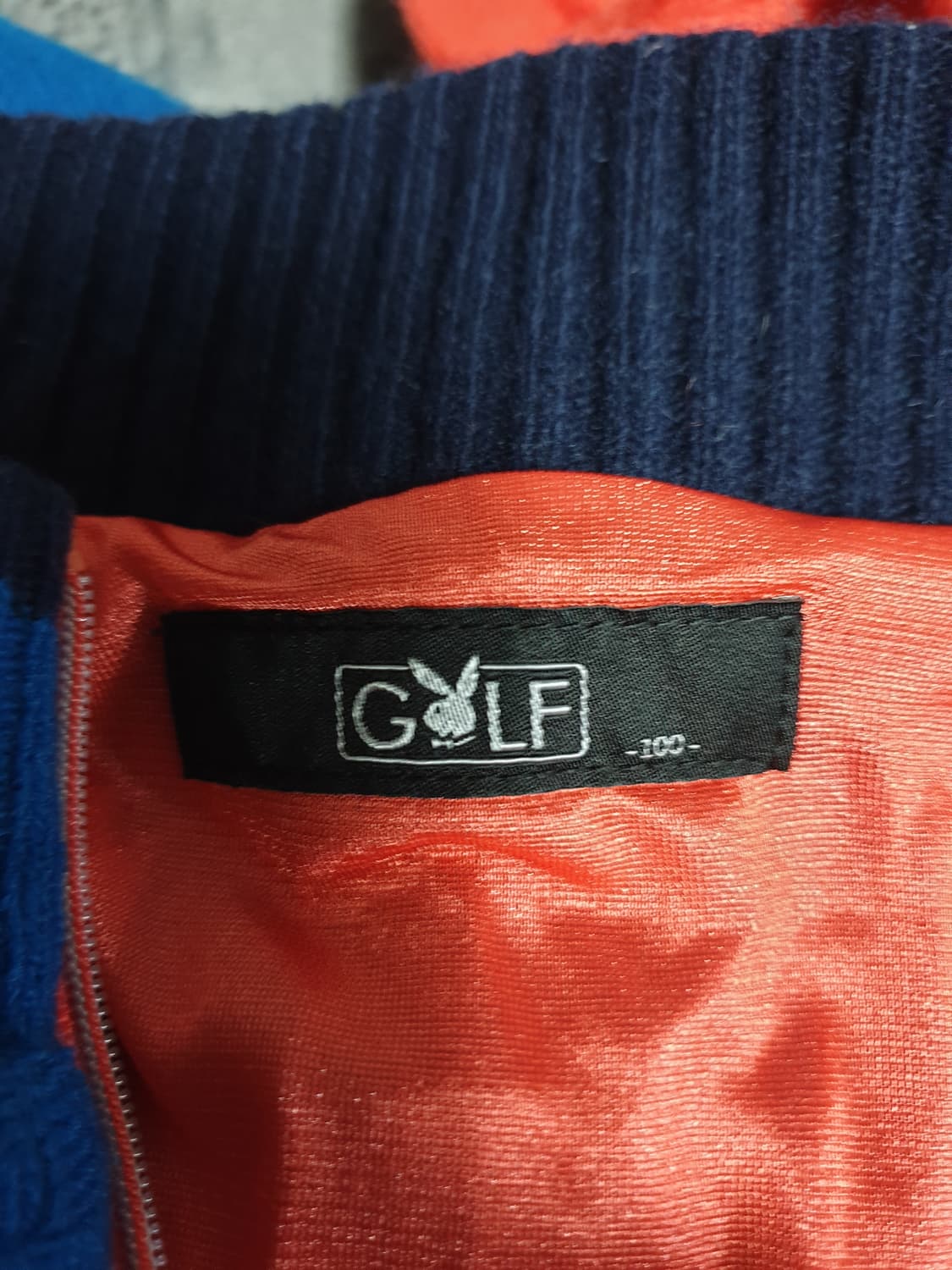 플레이보이 골프 방풍 패디드 배색 니트집업 (100) 상품이미지4