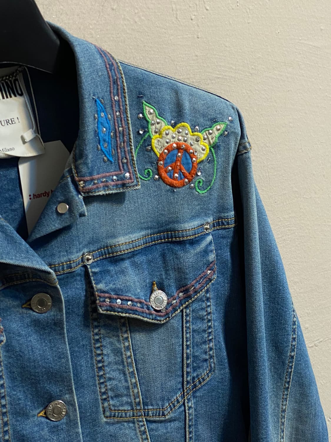 모스키노 쿠튀르 비즈 자수 데님 자켓 상품이미지3