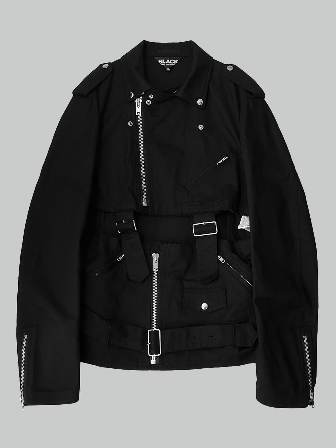 꼼데가르송 블랙 서스펜더 라이더 자켓 상품이미지1