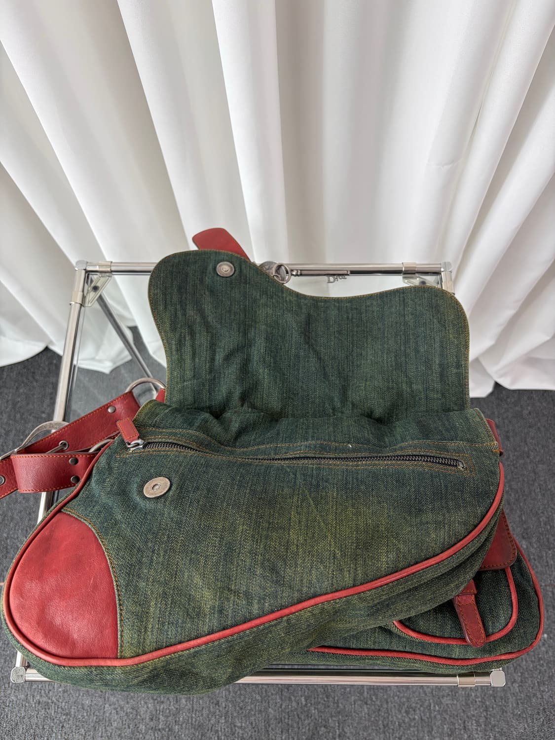 Rare 디올 FW2006 데님 가우초 숄더백 상품이미지8