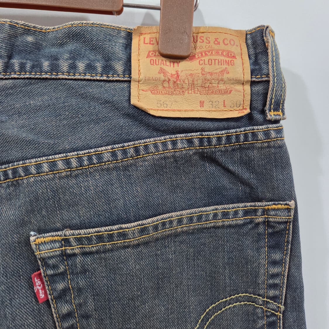 리바이스 567 빈티지워싱 데님팬츠 32/30 상품이미지4