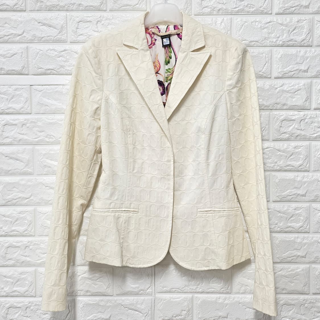 택포)M 로베르토 카발리 Roberto Cavalli 아이보리 블레이저  상품이미지1