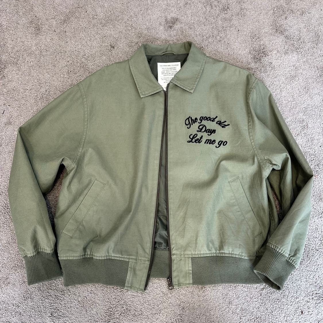 JPN 로데오크라운 카키 아메카지 블루종 자켓L 상품이미지2