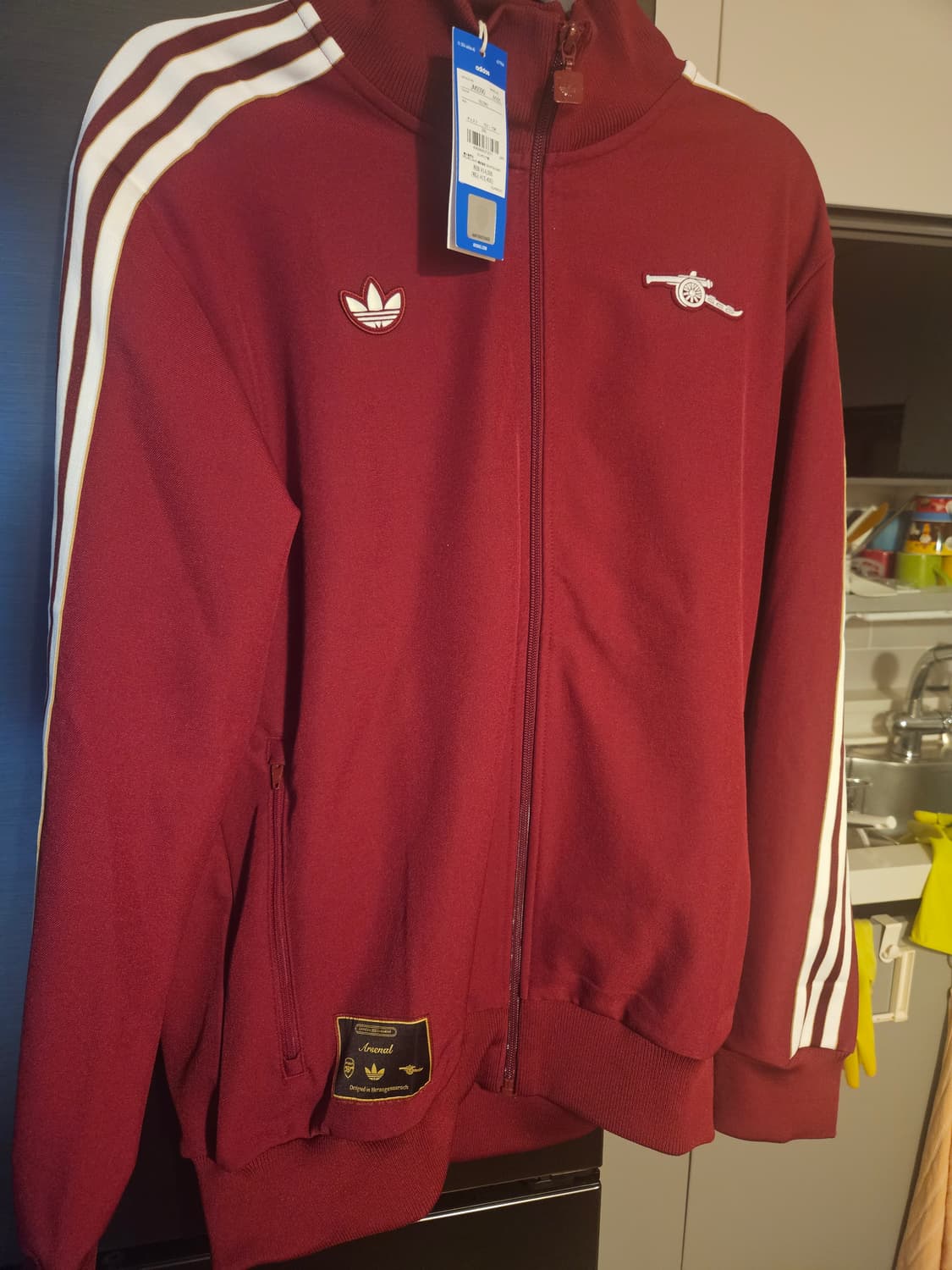 [새상품] 아디다스 아스날 테라스 아이콘 트랙탑 버건디 JP 2XL 상품이미지2