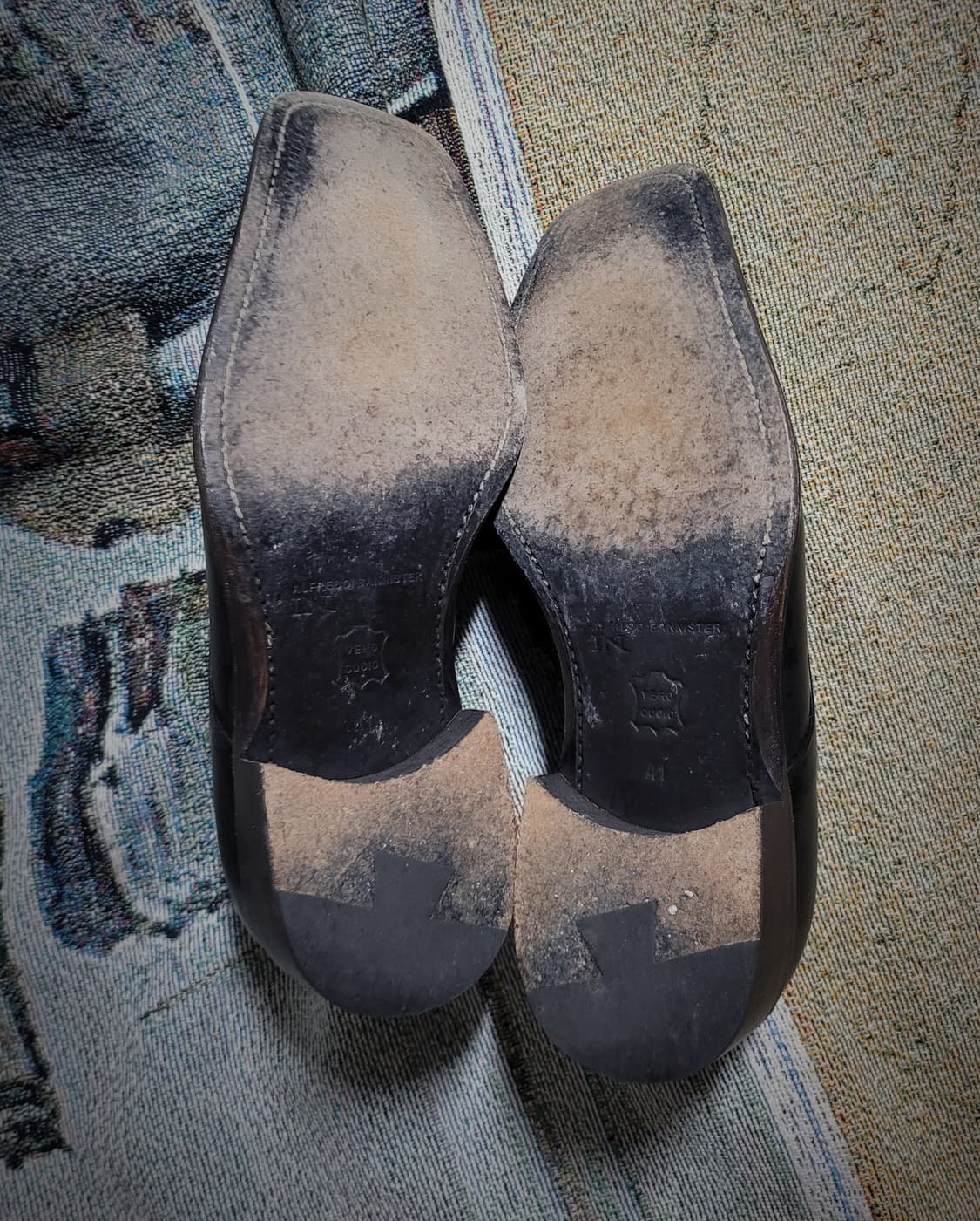 알프레도 바니스터 블랙 레더 더비슈즈 상품이미지8