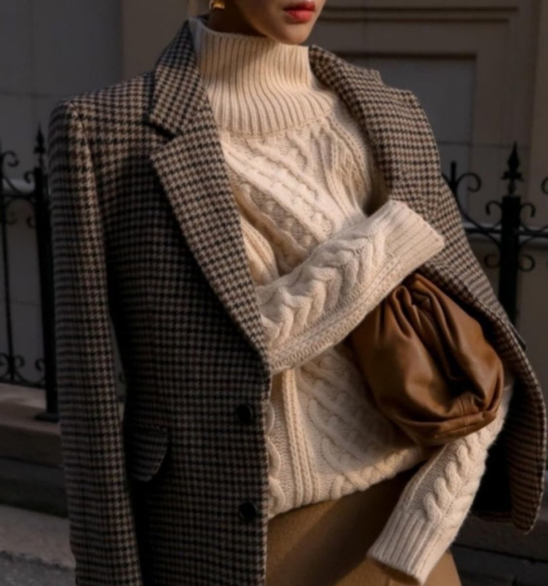 페이퍼문 하운드투스체크 울블레이저 체크쟈켓 상품이미지1