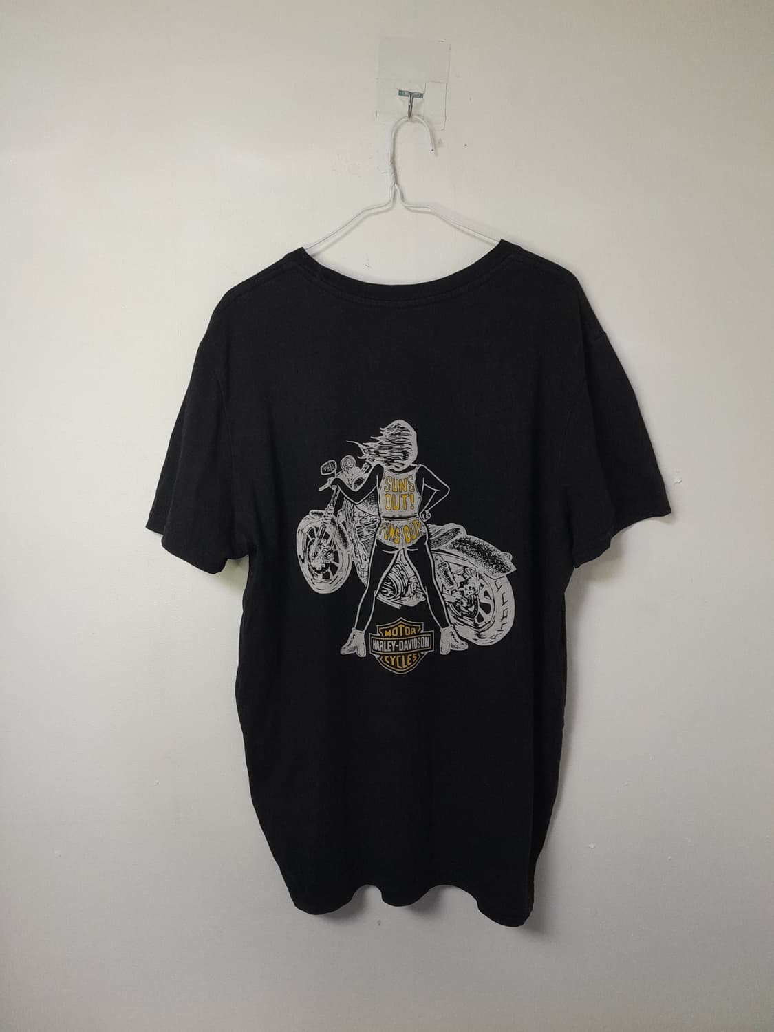 할리데이비슨 블랙 빅그래픽 반팔티 L/100~105 상품이미지2