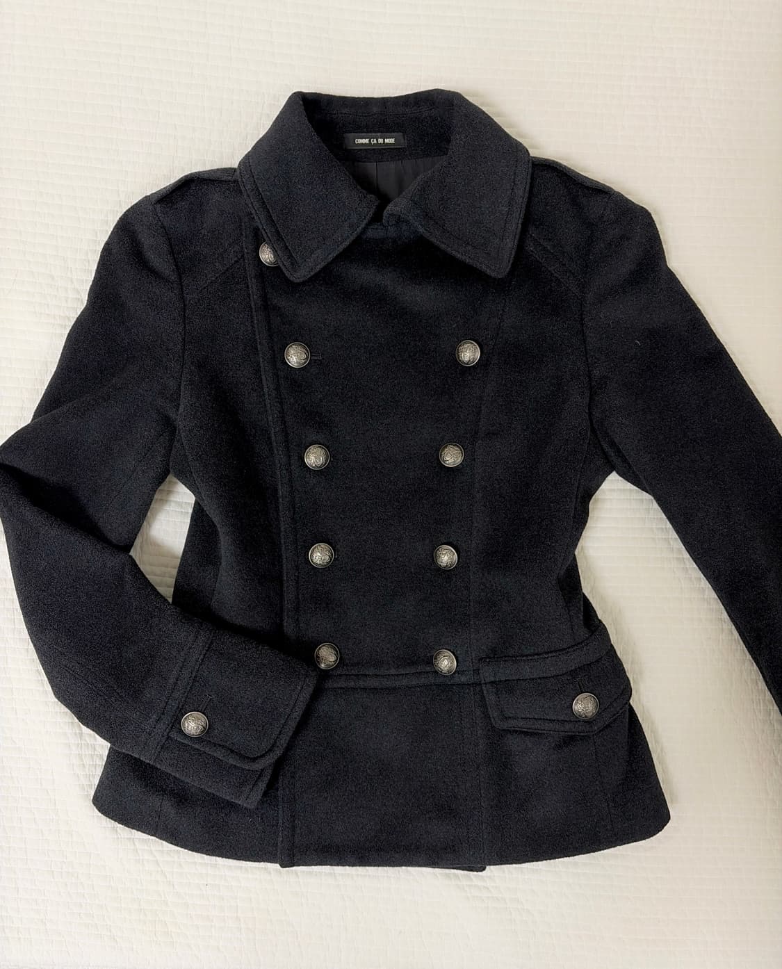 나폴레옹 울 앙고라 코트 블랙 자켓 카시코 샵502 파우닝 상품이미지1