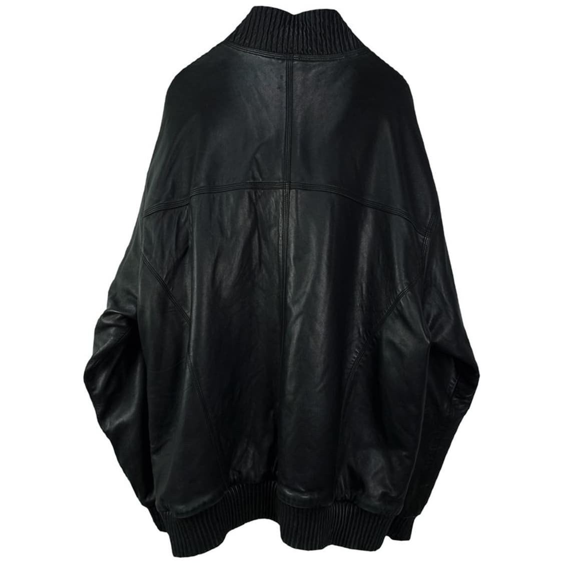 [쇼트] 리버시블 빅스이즈 쉽스킨 양가죽 레더 봄버 자켓 P01576 상품이미지4