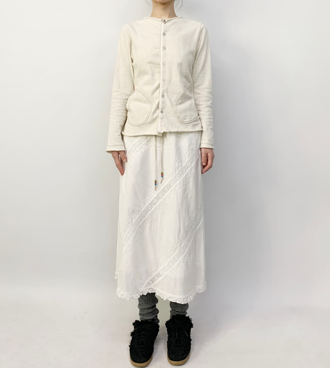  POU DOU DOU 레이스 스커트 상품이미지1