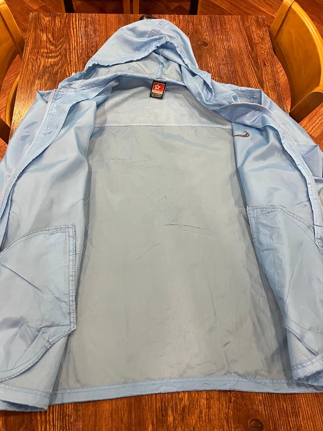 스카이 블루 바람막이 2xl 상품이미지2