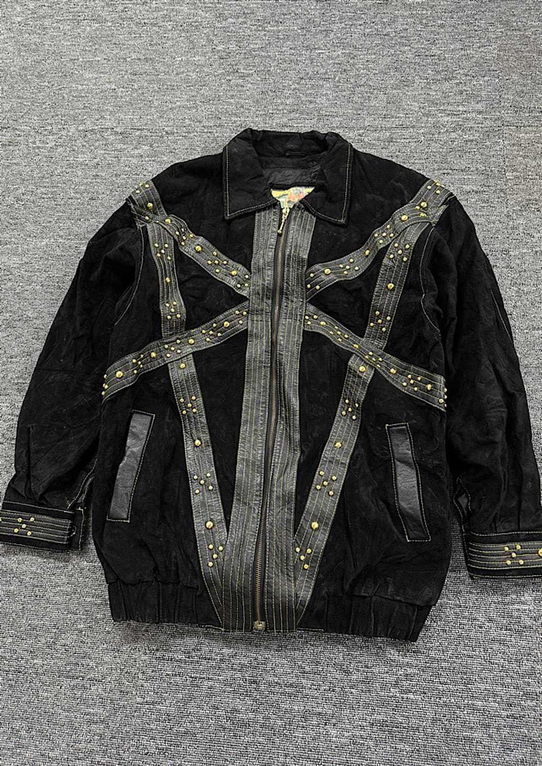 빈티지 가죽 자켓 L  상품이미지1