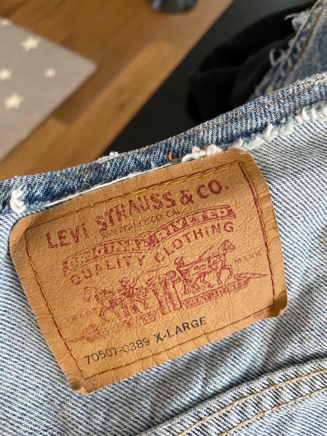 90‘s 리바이스 70507 Trucker vest 상품이미지5