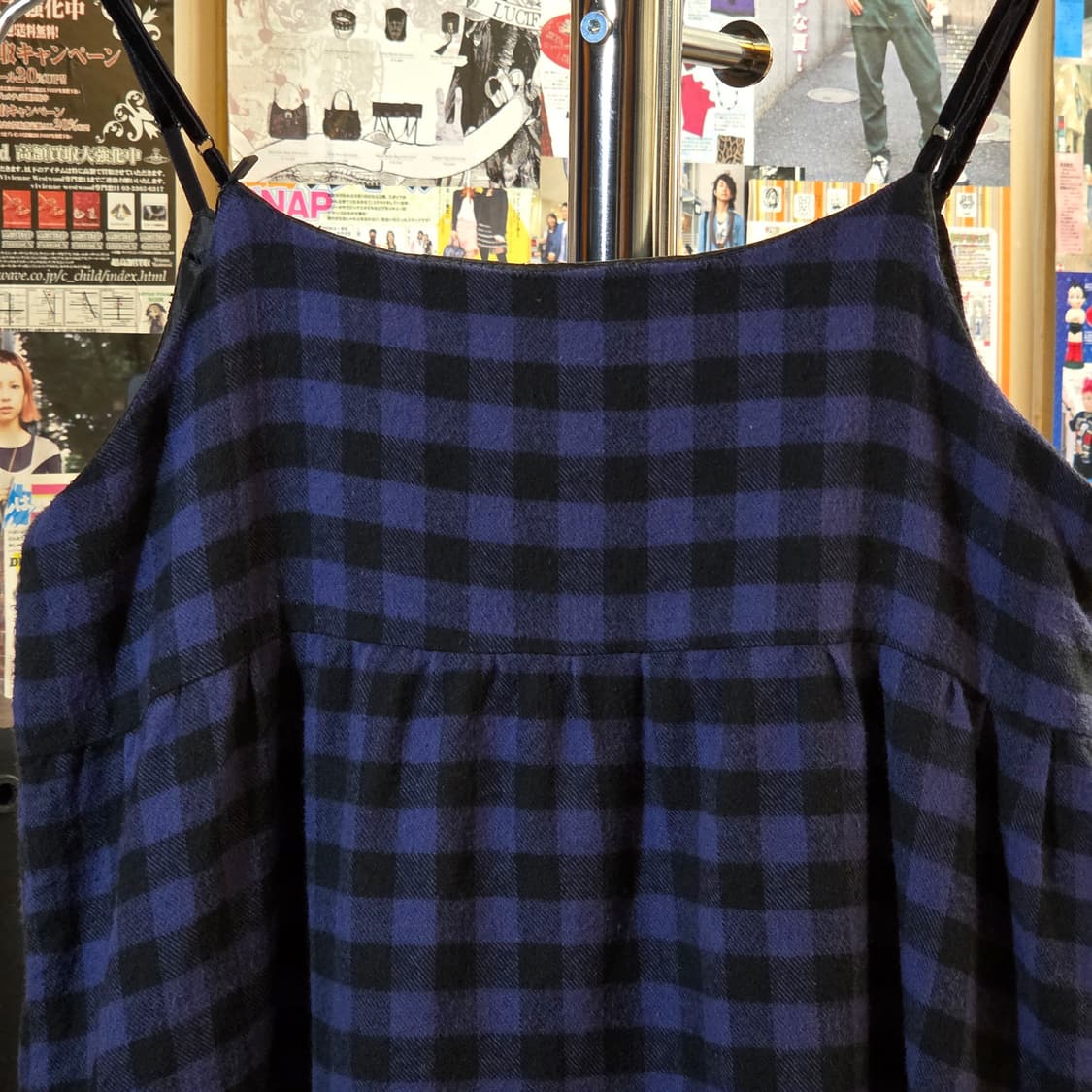 JPN 펑크 퍼플 체크 스터드 원피스 상품이미지6