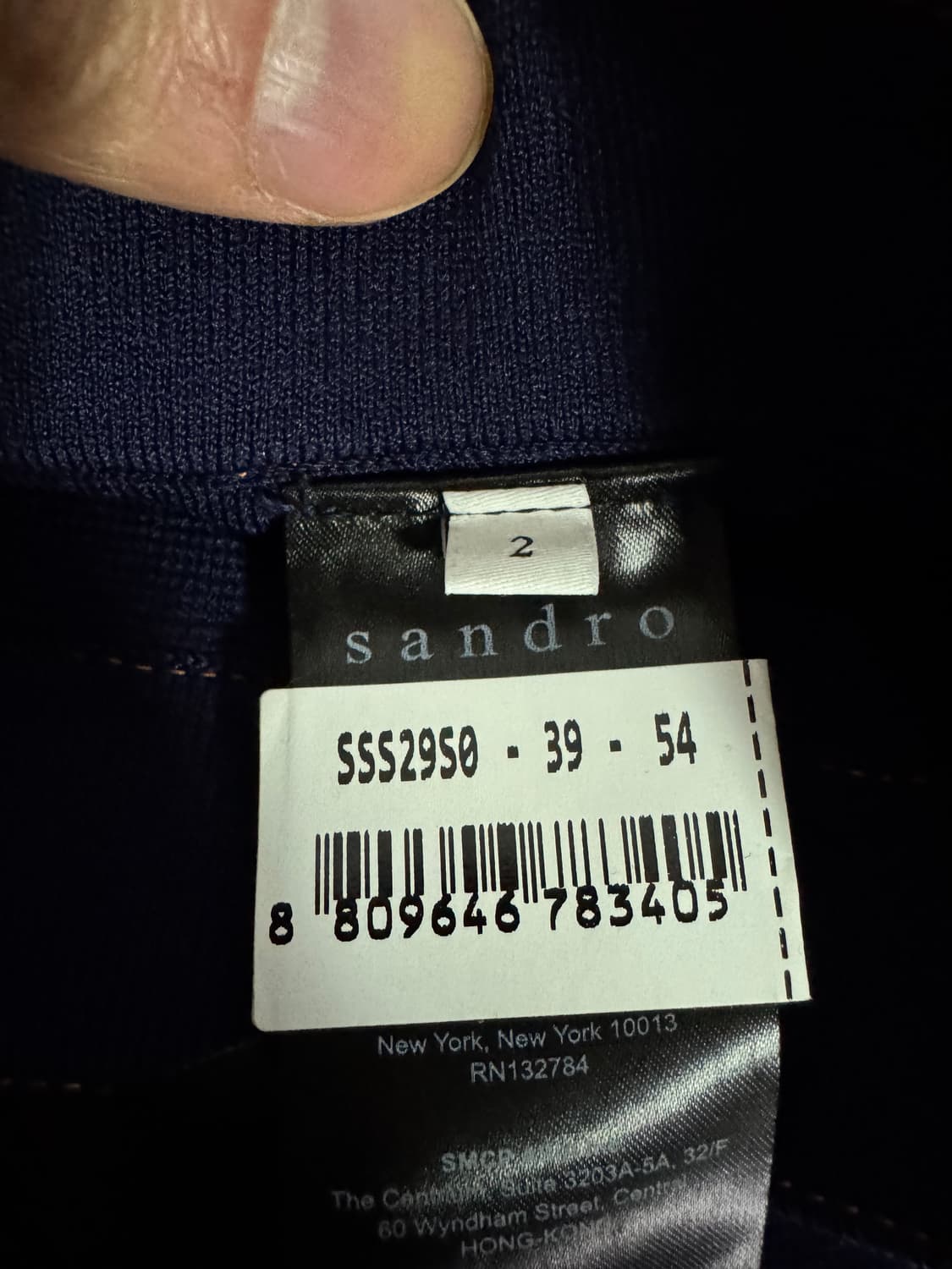 정품!! 여성 산드로 Sandro 오렌지 귀여운 스티치 스커트 상품이미지4