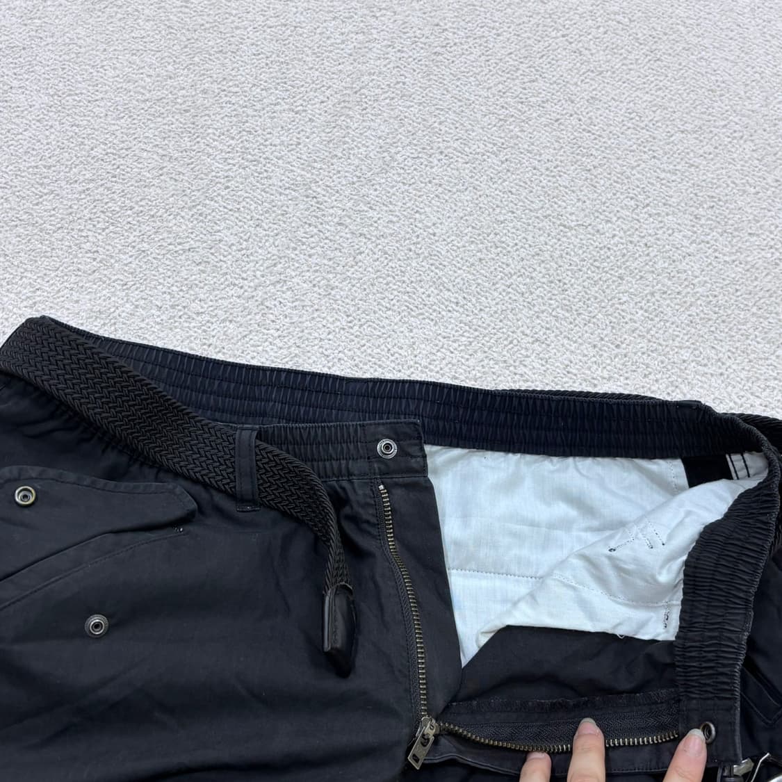 M 디스이즈네버댓 블랙 카고 팬츠 0403E 상품이미지4