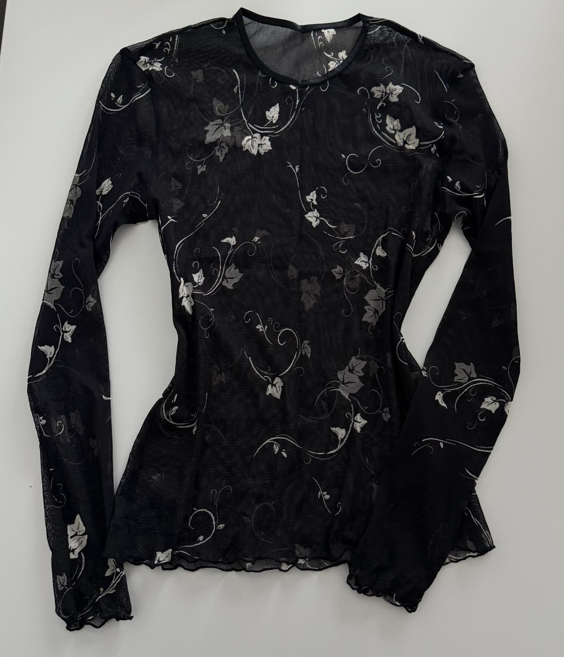 파우닝 빈티지 아카이브 오리엔탈 페어리 매쉬 프린팅 탑 큐빈 오공이 상품이미지1