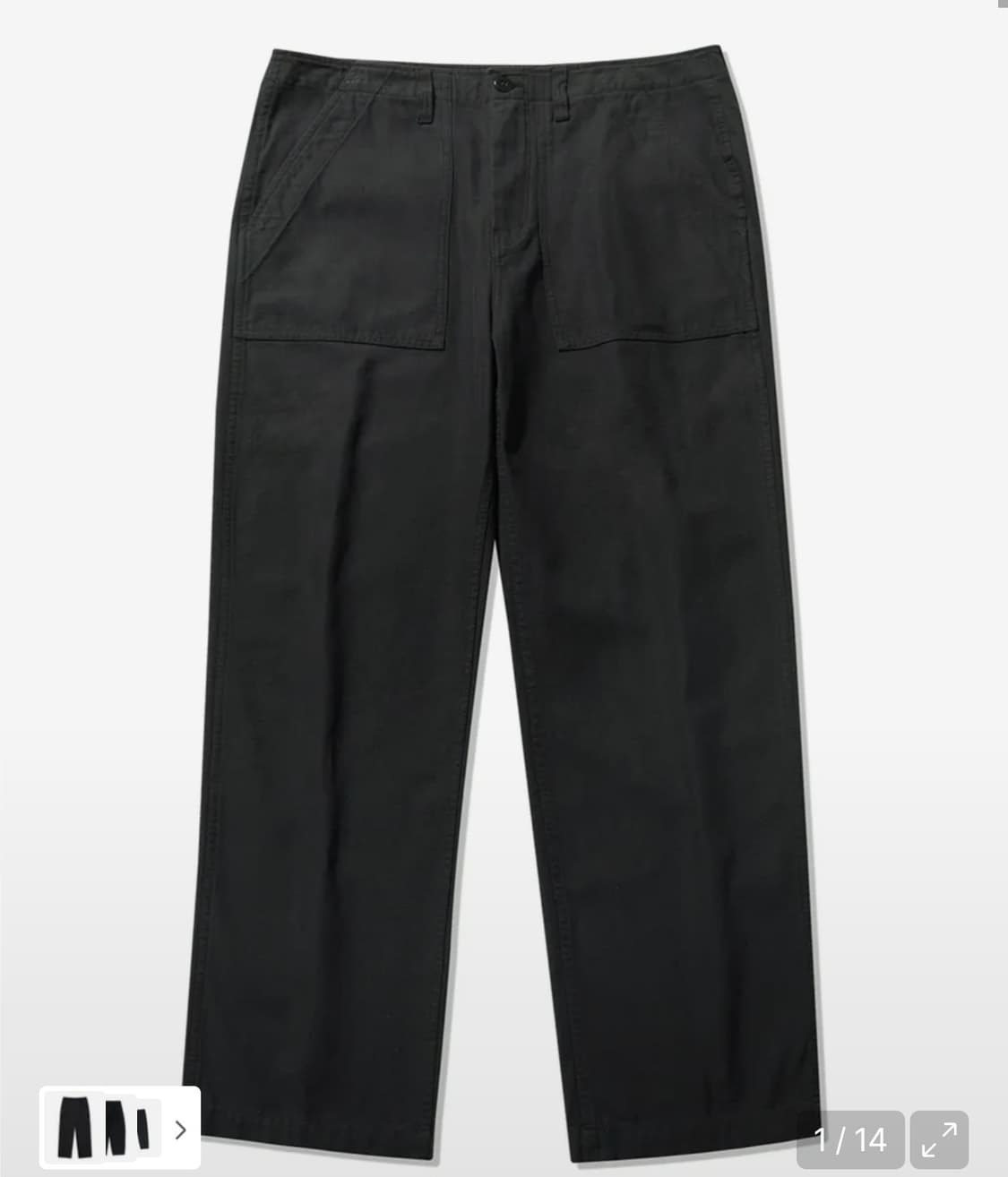 네이머클로딩 블랙 퍼티그팬츠 상품이미지1