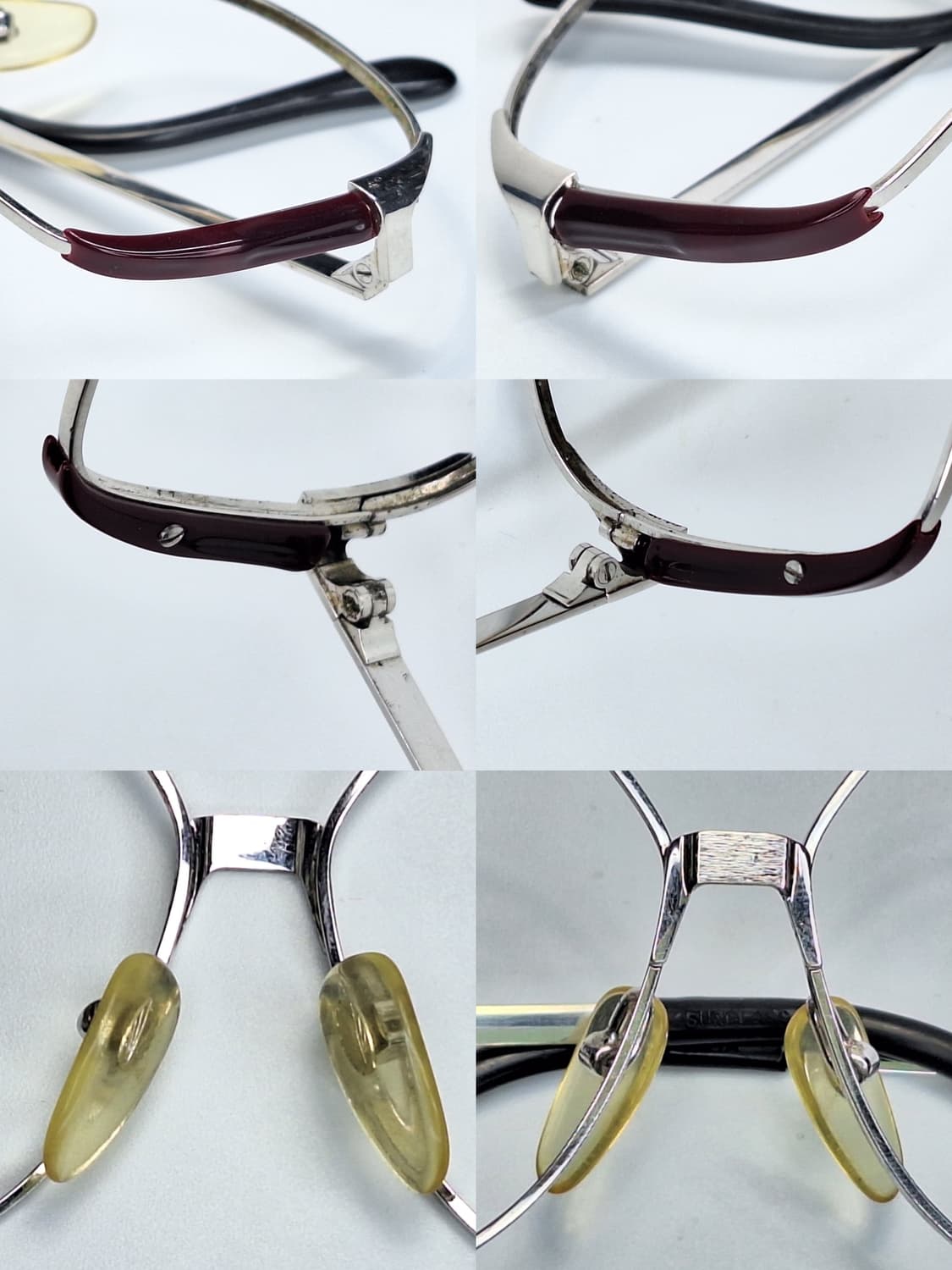 80s 일본 빈티지 Vista 비스타 6032 스플릿 브로우라인 안경테  상품이미지7