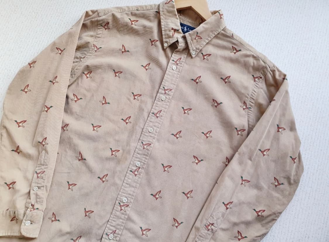 폴로 랄프로렌 덕 프린팅 코듀로이 셔츠 상품이미지5