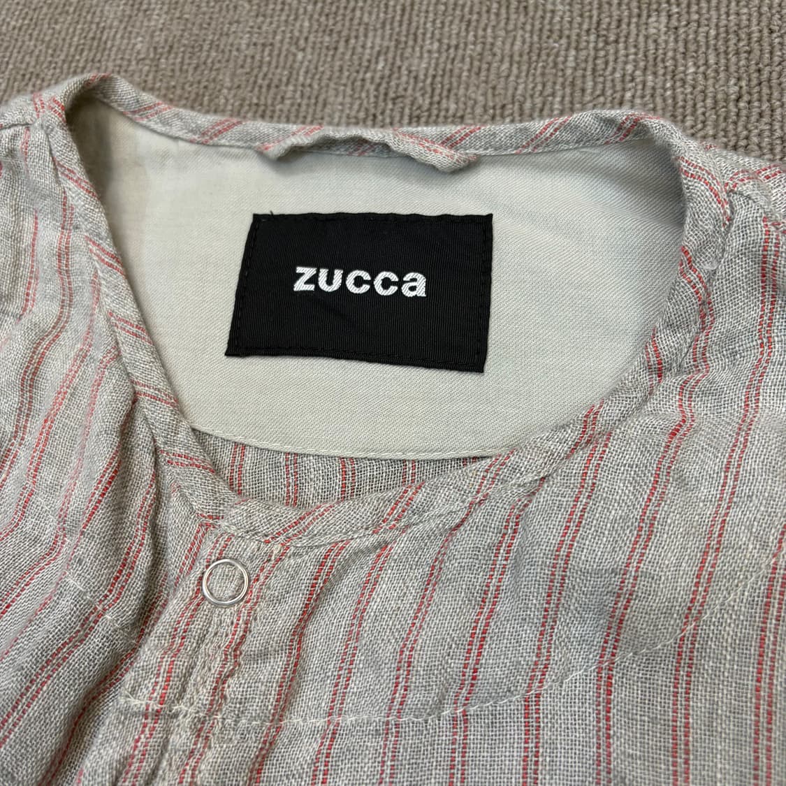 zucca japan 주카 우먼스 린넨 스트라이프 썸머 롱코트  상품이미지2