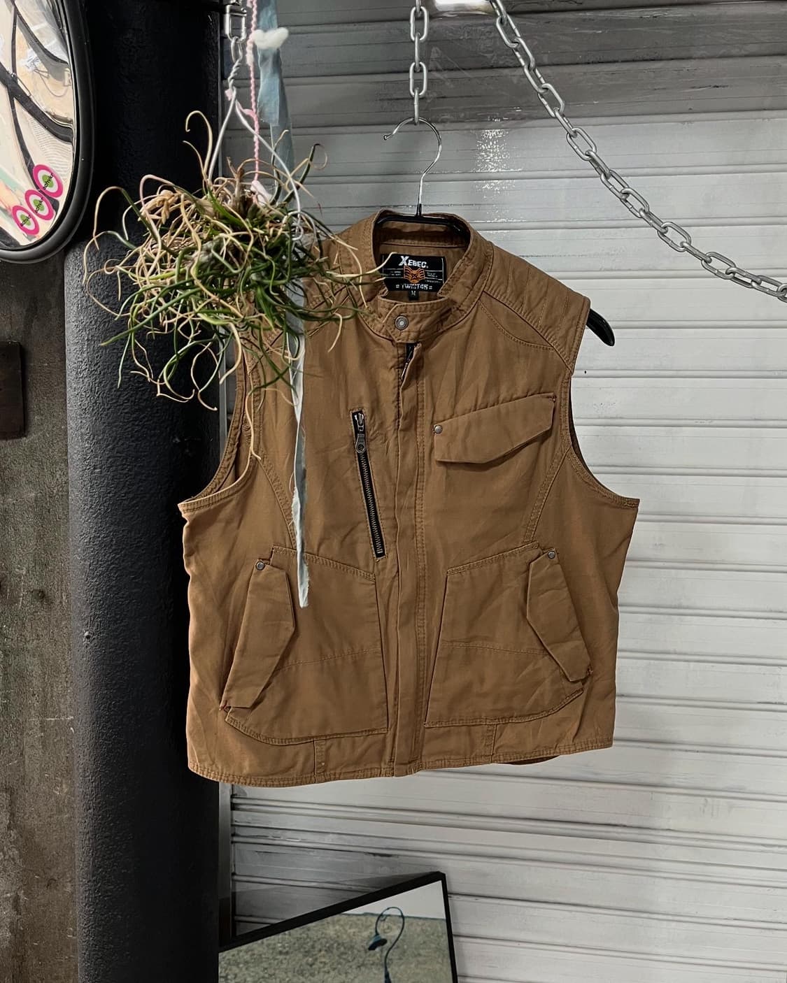 vtg biker vest zip up jk 상품이미지1