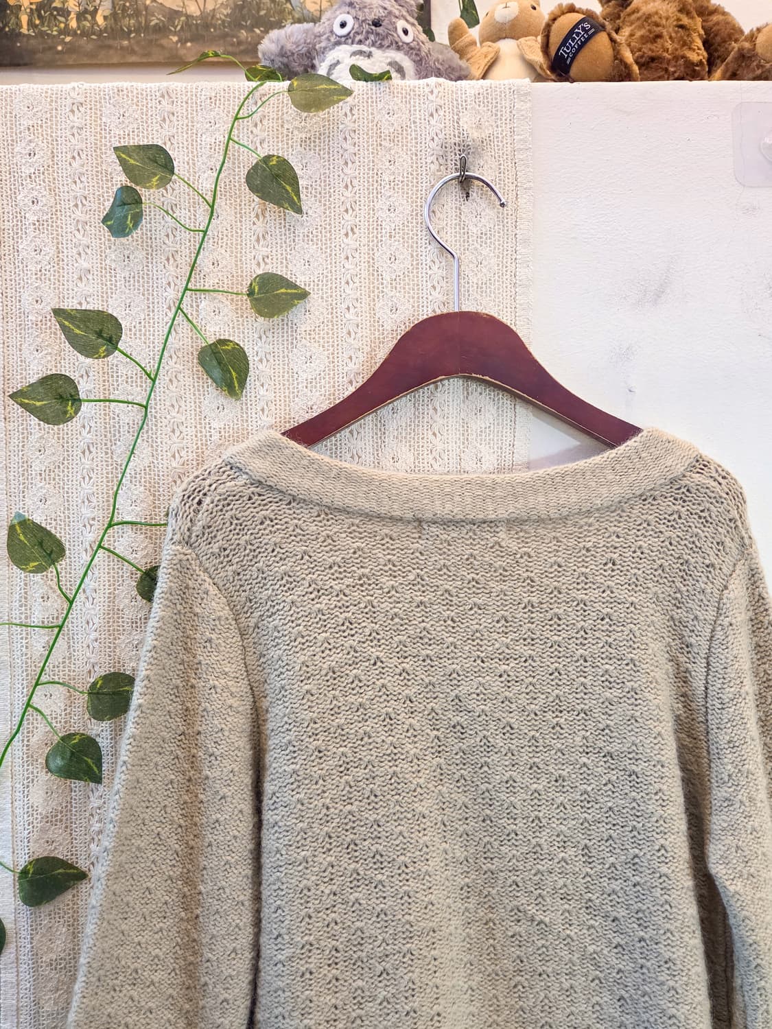 earth music 원버튼 울 가디건 상품이미지5