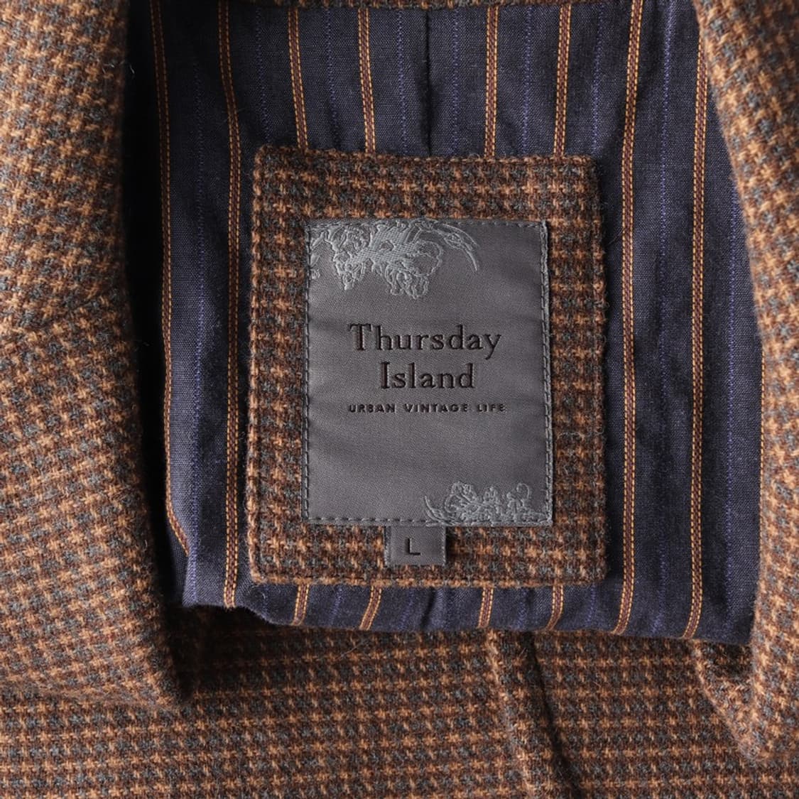 Thursday Island 빈티지 헌팅 체크 울 자켓 L 상품이미지5