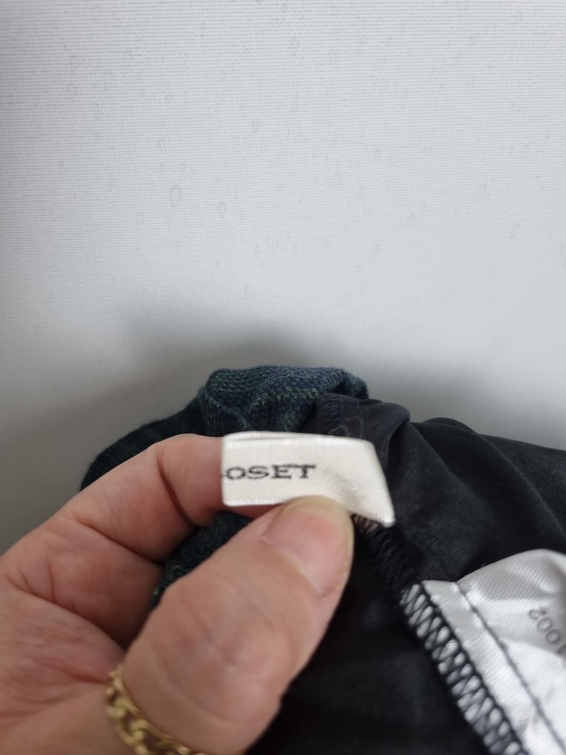 W CLOSET 빈티지 그린 체크스커트  상품이미지7