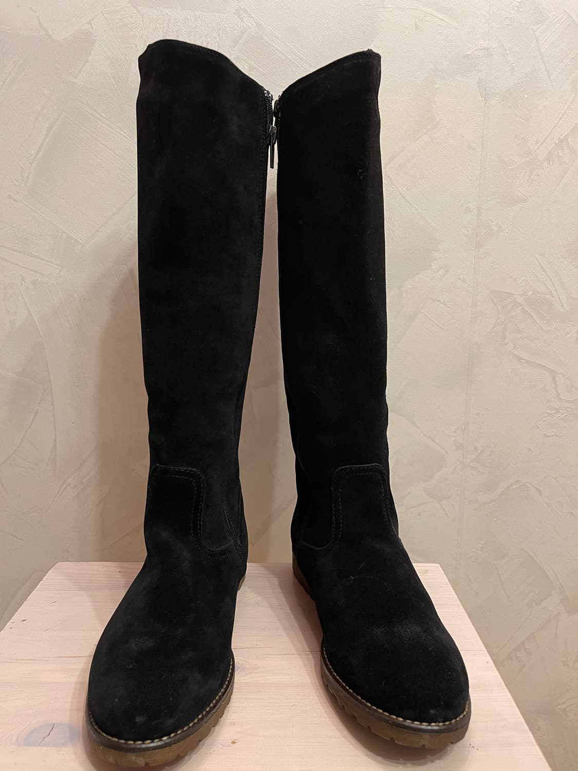 Hawkins호킨스 'Grace Garden' 블랙 스웨이드 롱부츠 상품이미지1