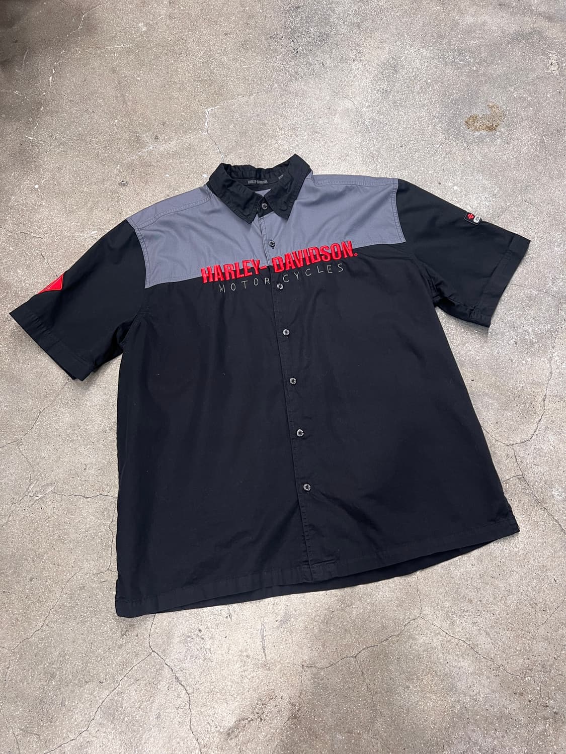 할리데이비슨 모터사이클 빅로고 반팔셔츠 상품이미지1