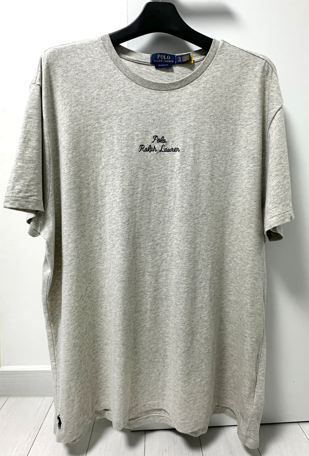 클래식핏 로고 저지 티셔츠 그레이 상품이미지1