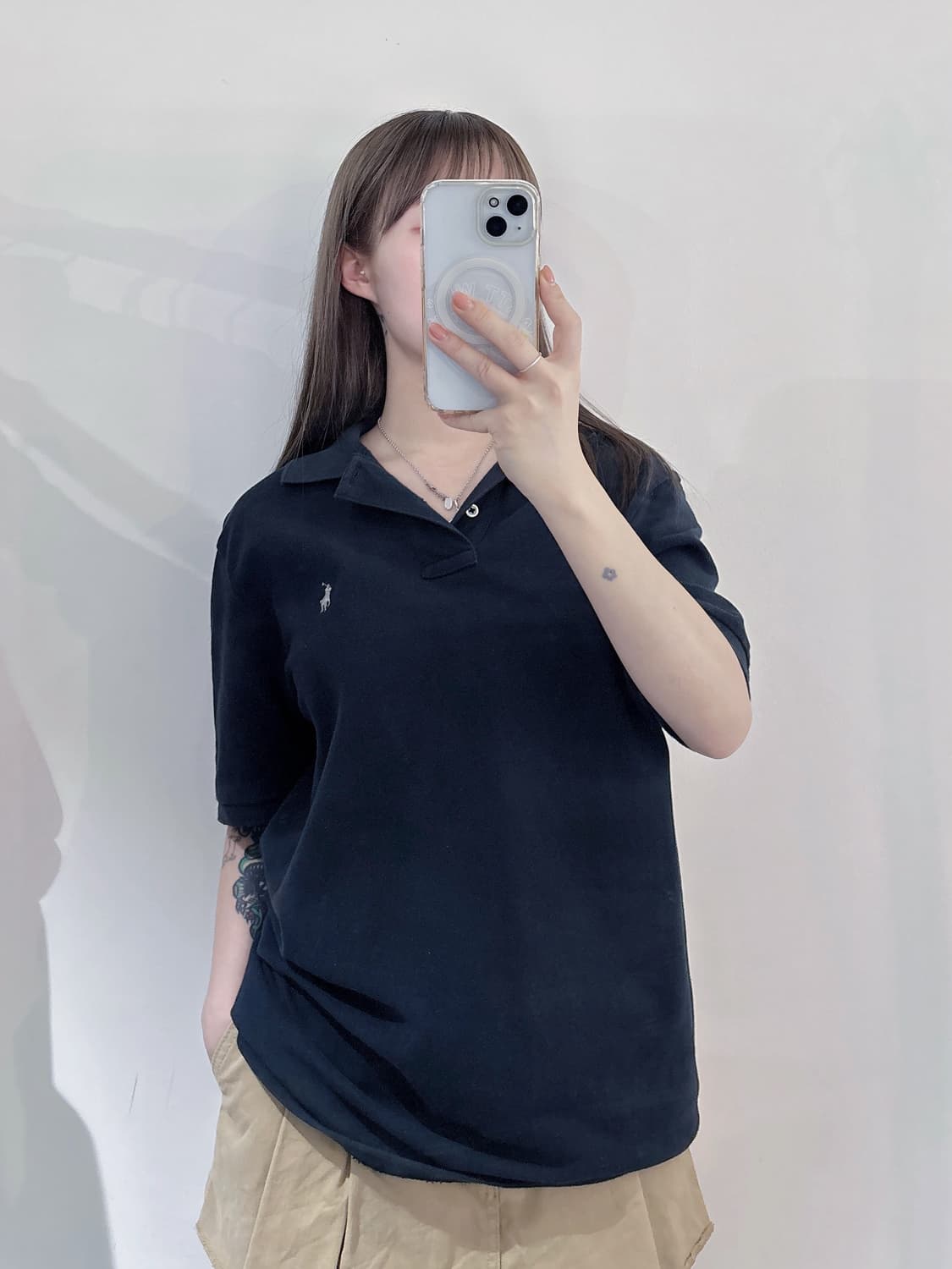 폴로랄프로렌 그레이포니 블랙 반팔 카라티 상품이미지1