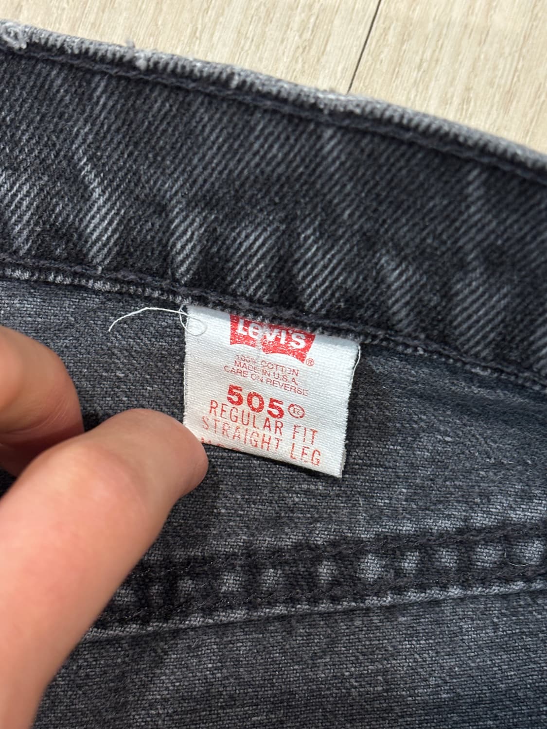 90s 리바이스 505 오렌지탭 USA 빨간줄씟 상품이미지6