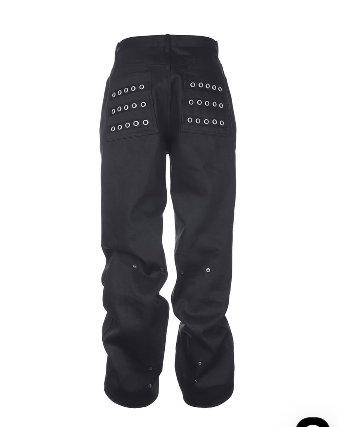 B.access 비엑세스 Eyelet Button Black Jeans 상품이미지1