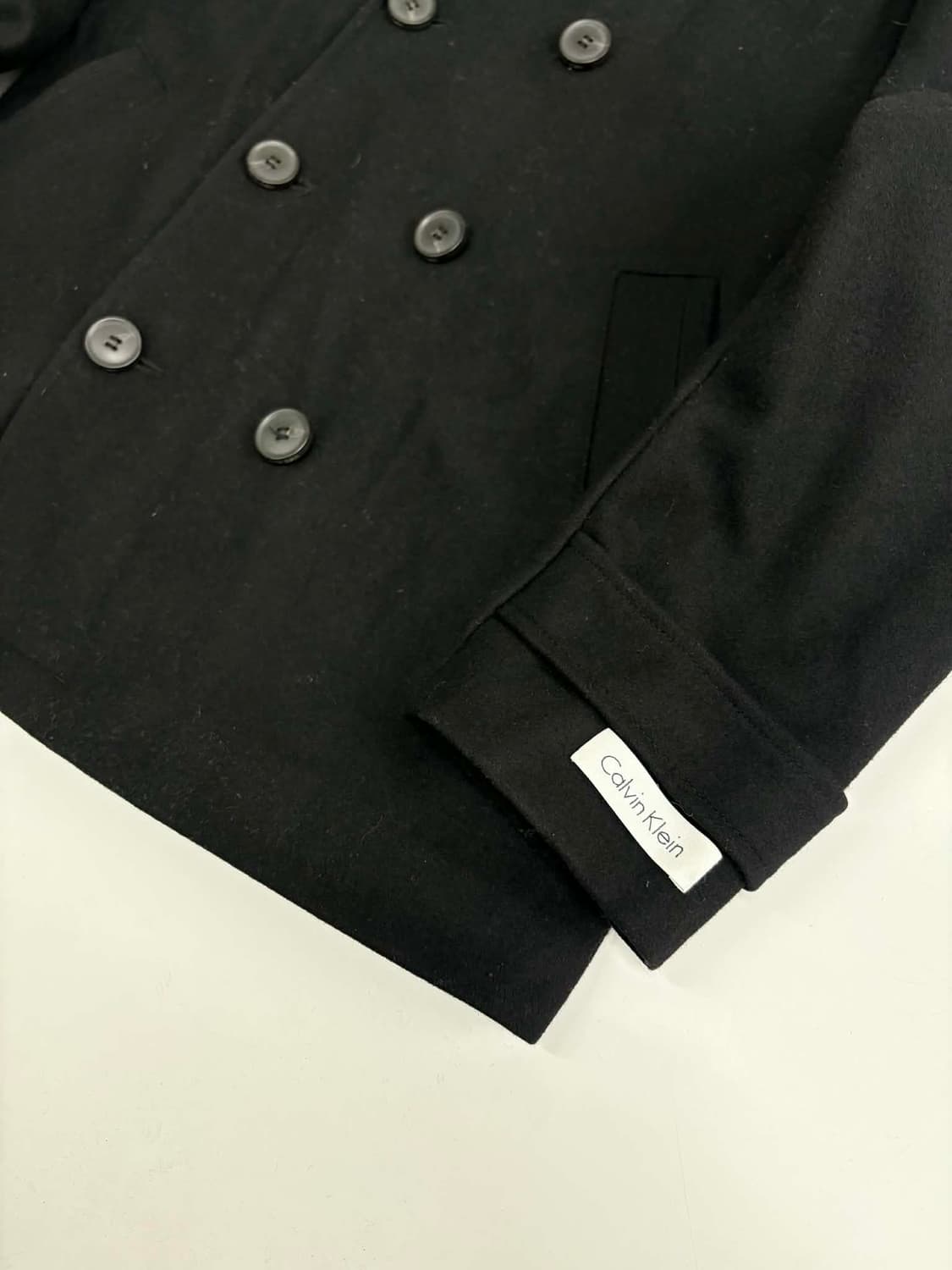 [S] 캘빈클라인 더블 브레스트 울 피코트 상품이미지7