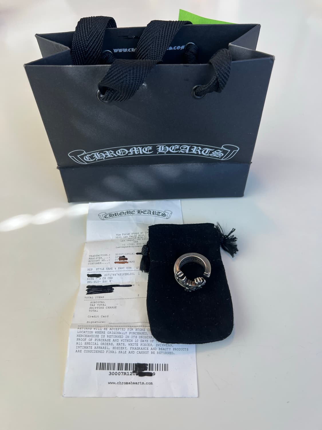 [us8] 크롬하츠 3ch 크로스링 상품이미지1