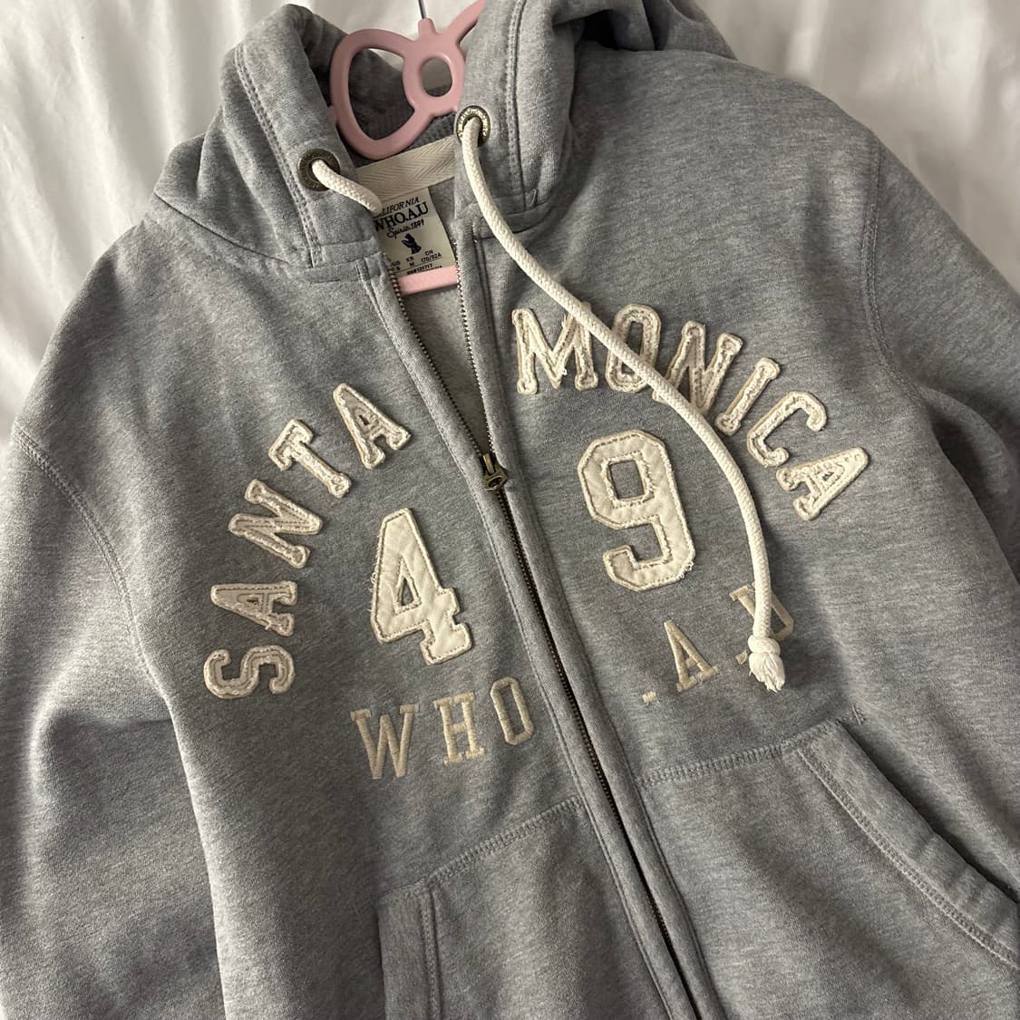 후아유 그레이 후드집업 상품이미지3