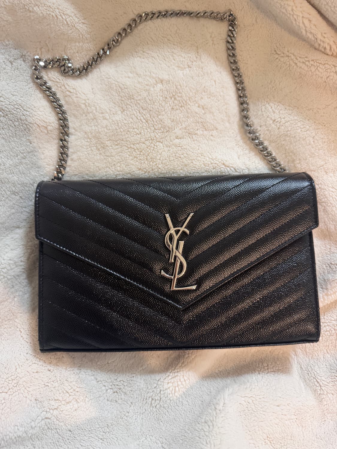 입생로랑 엔벨로프 은장 체인백  상품이미지3