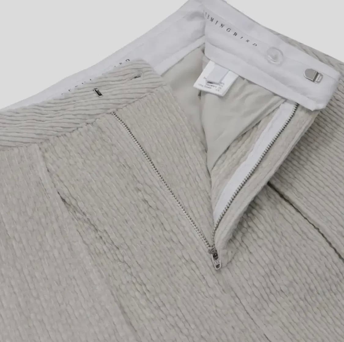 트리밍버드) Corduroy Mini Skirt Beige Gray M 상품이미지3