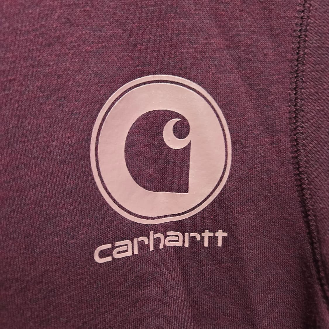 칼하트 여성 슬라이틀리핏  버건디 후드집업  상품이미지3