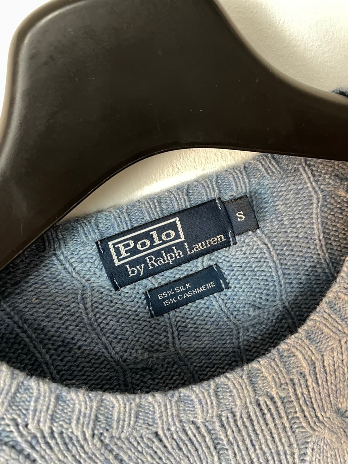 폴로 랄프로렌 캐시미어 실크 블렌드 케이블 니트 상품이미지5