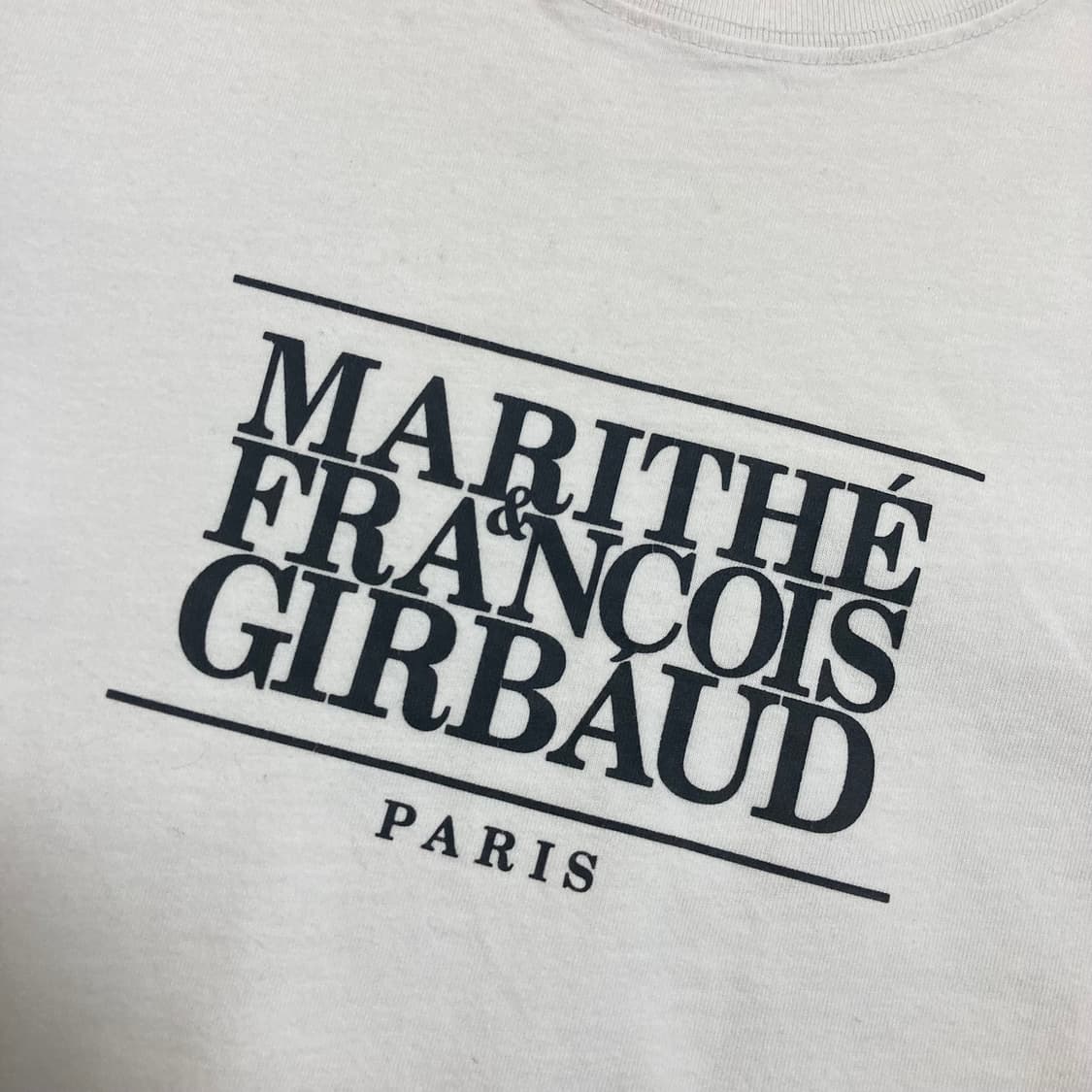 마리떼 프랑소와저버 스펠아웃 빅로고 화이트 반팔티 상품이미지2