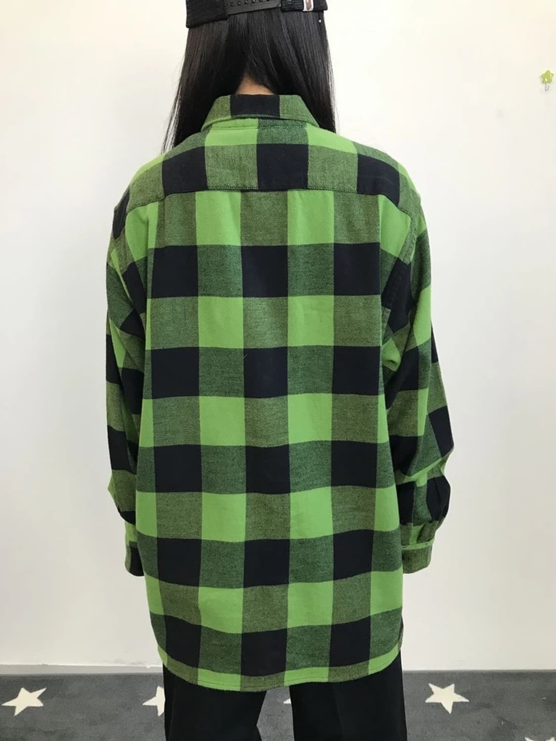 Levi's Green Buffalo Check Flannel Shirt 상품이미지3