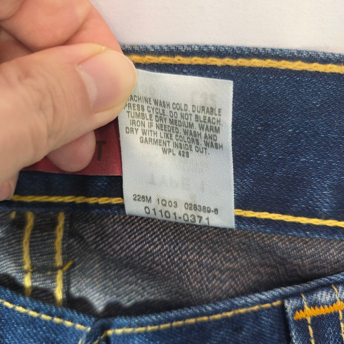 [W36L32]00s 리바이스 타입원 아이코닉 스트레이트 데님(데드스탁) 상품이미지4