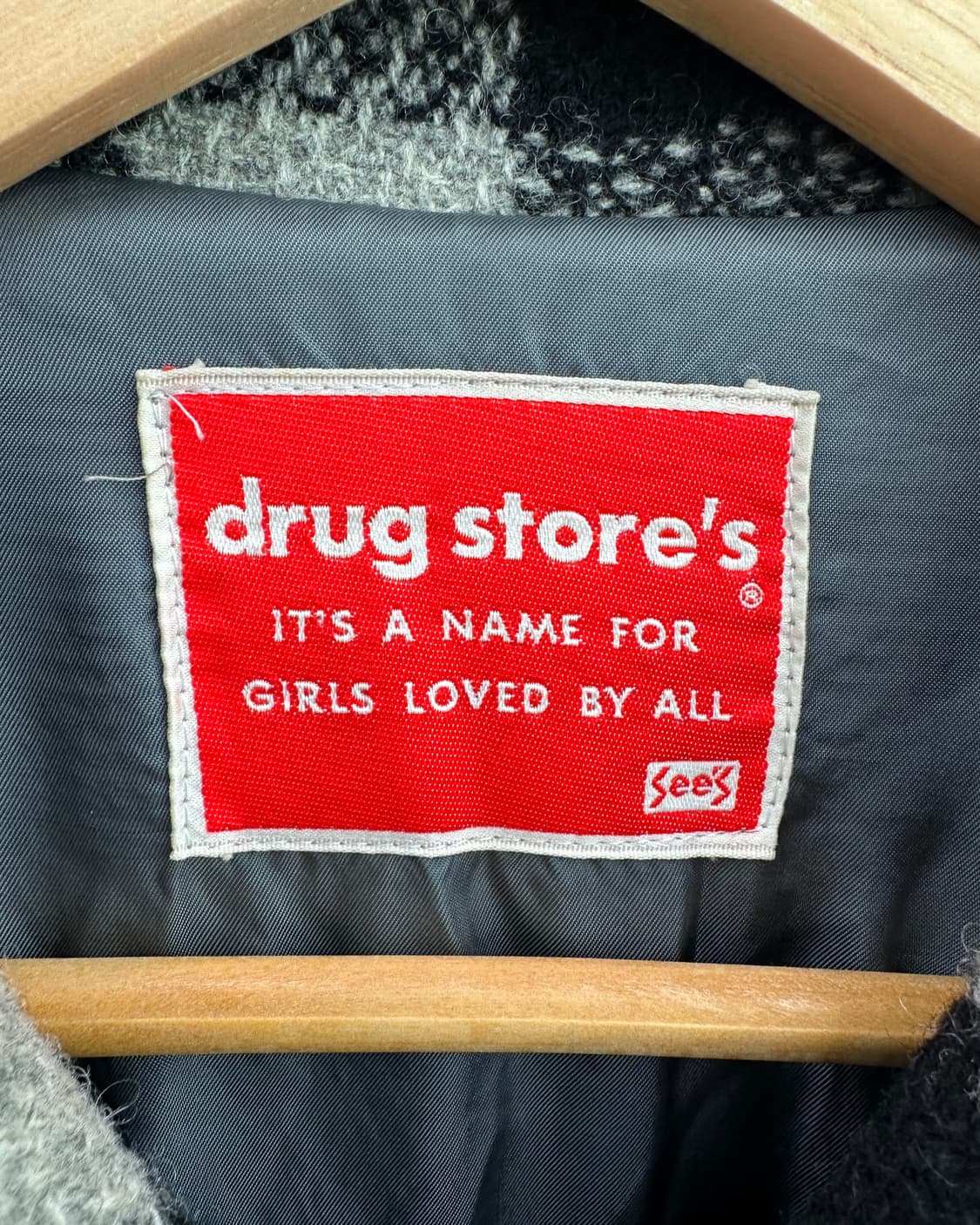 (L)DRUG STORE'S 체크 코트-M1274 상품이미지4